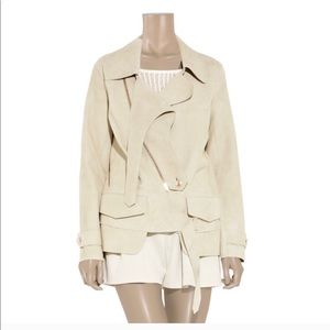 Alexander Wang Deconstructed Suede Biker Jacket